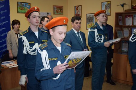 В городе Суздале прошло торжественное мероприятие – посвящение в кадеты учащихся Стародворской общеобразовательной школы