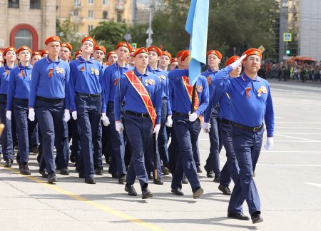 Волгоградское Региональное Отделение Движения "Школа безопасности" второй раз удостоены чести участвовать в Параде Победы 9 мая!