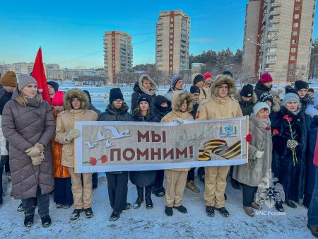 Митинг, посвященный 81-й годовщине со дня полного освобождения Ленинграда от фашистской блокады