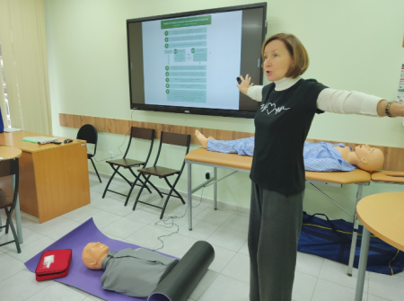 Тренинг по первой помощи для юнармейцев